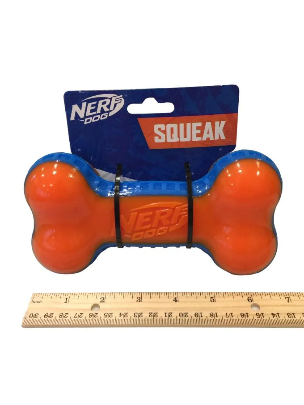 NERF DOG Squeaker Orange Blue 6 1/2